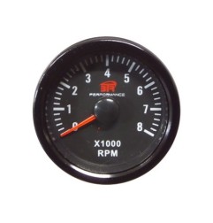 RELOJ TACOMETRO 8000RPM GASOLINA BTR 52mm NEGRO