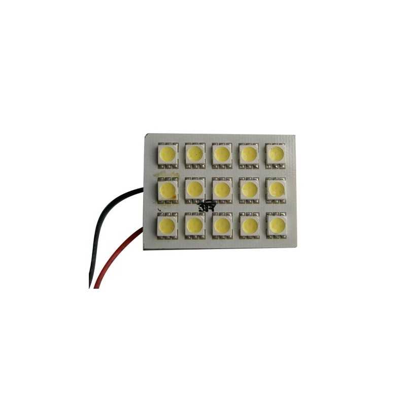 PLACA 15 HP LEDS BLANCOS 37x23mm C/ADAPT.