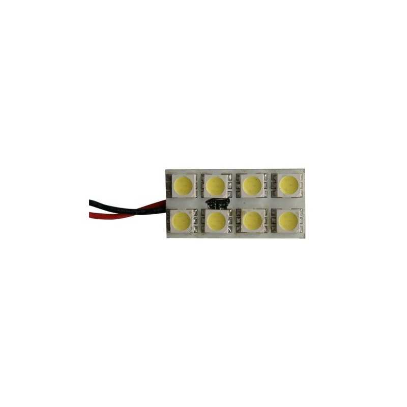 PLACA 8 HP LEDS BLANCOS 30x15mm C/ADAPT.