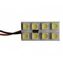 PLACA 8 HP LEDS BLANCOS 30x15mm C/ADAPT.