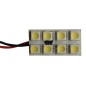 PLACA 8 HP LEDS BLANCOS 30x15mm C/ADAPT.