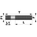 Esparrago doble rosca M14X1,50 L 80