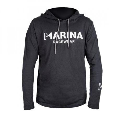 Camiseta Marina con capucha