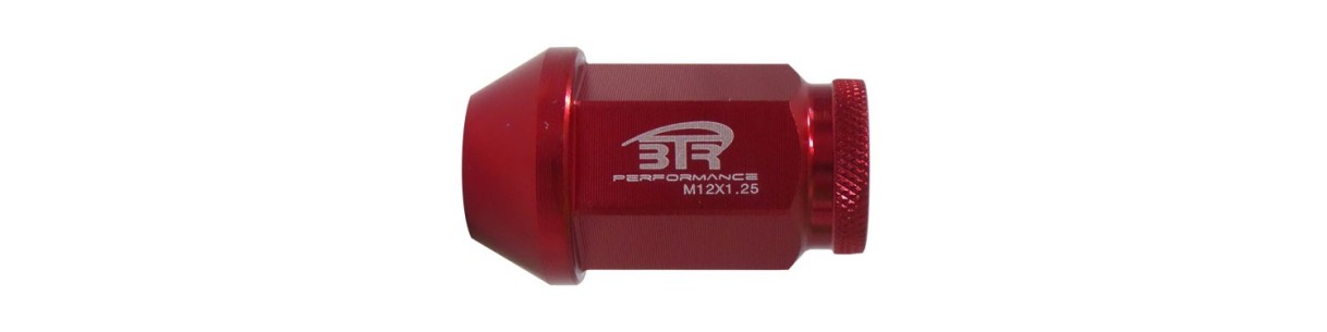Aluminum racing nuts.